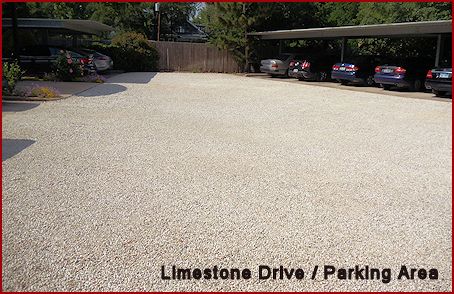 limestone driveway houston